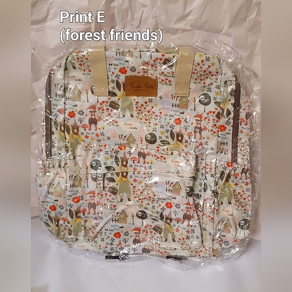 NEW Top Handled Waterproof Vinyl Print Backpack - Picture 5 of 13